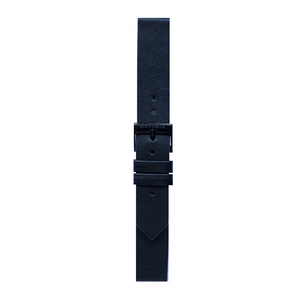 black leather watch strap