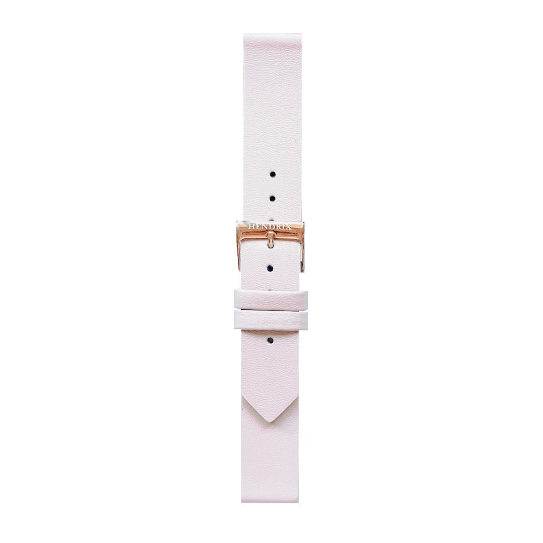 Pink Leather Watch Strap