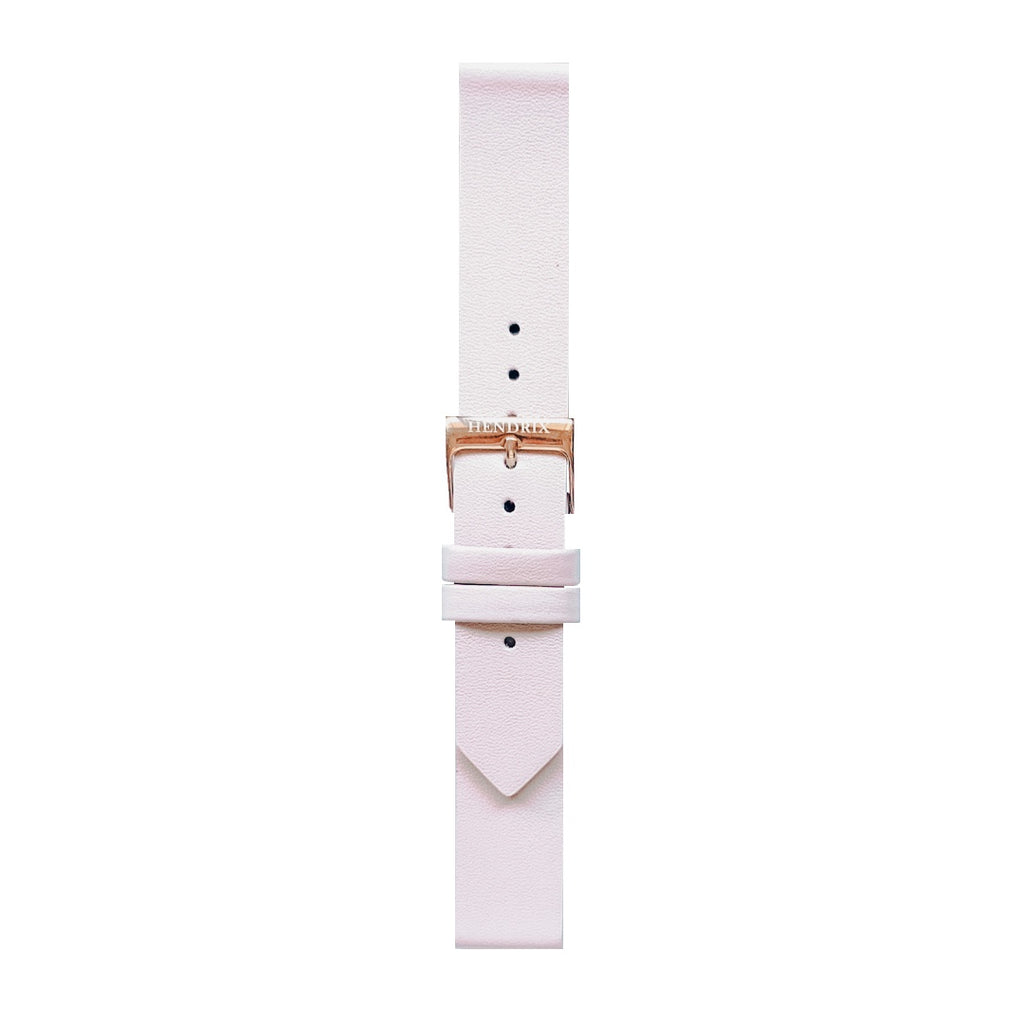 Pink Leather Watch Strap